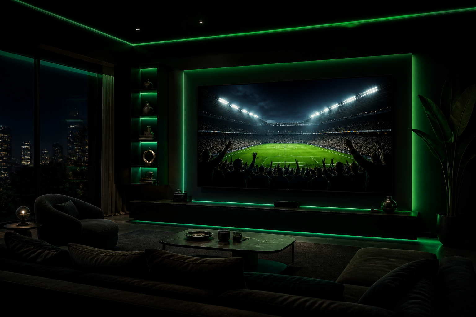 IPTV Premier League - live football in 4K on a large TV