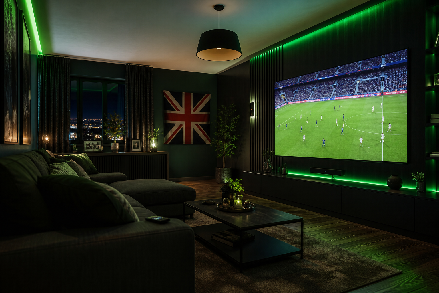 Best IPTV UK - watching Premier League football on smart TV with BEST4K